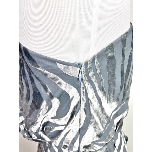 NWT IRO Nimas one-shoulder zebra-print mini dress - Picture 7 of 12